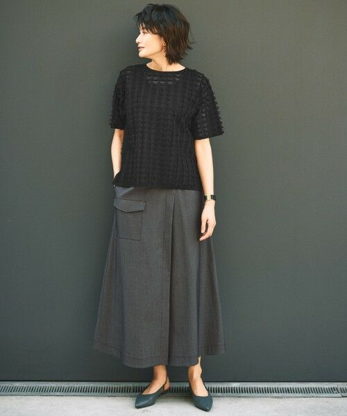 自由区 / ジユウク ニット・セーター | 【カタログ掲載・セットアップ対応・洗える】シアーカットジャカード ニット | 詳細9