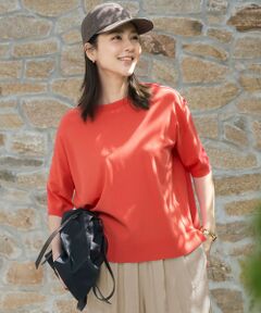 自由区 / ジユウク ニット・セーター | 【接触冷感・UVカット】クレープストレッチプルオーバー ニット