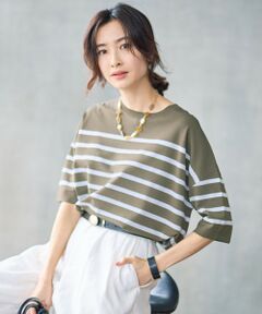 自由区 / ジユウク ニット・セーター | 【カタログ掲載・素材アップデート・新色追加・新柄追加・前後差あり】クレープストレッチプルオーバー ニット