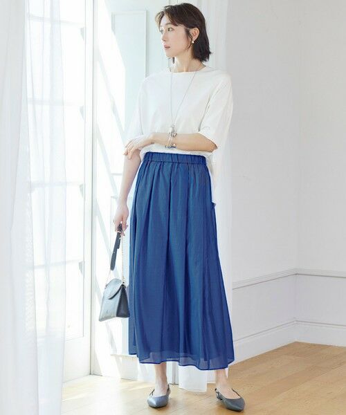 自由区 / ジユウク ニット・セーター | 【接触冷感・UVカット】クレープストレッチプルオーバー ニット | 詳細10