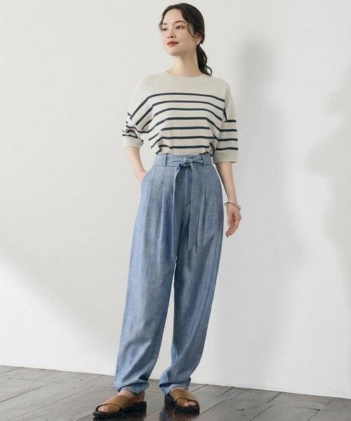 自由区 / ジユウク ニット・セーター | 【カタログ掲載・素材アップデート・新色追加・新柄追加・前後差あり】クレープストレッチプルオーバー ニット | 詳細23