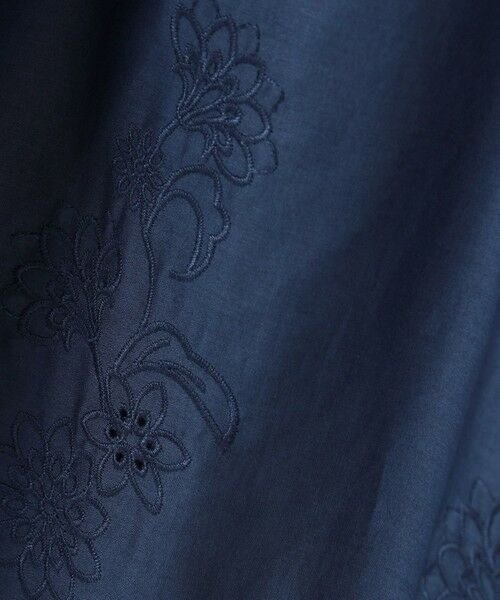 自由区 / ジユウク ミニ丈・ひざ丈ワンピース | 【カタログ掲載・接触冷感・洗える】エンブロイダリーローンシャツ ワンピース | 詳細10