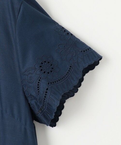 自由区 / ジユウク ミニ丈・ひざ丈ワンピース | 【カタログ掲載・接触冷感・洗える】エンブロイダリーローンシャツ ワンピース | 詳細5