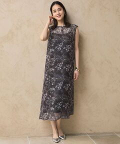 自由区 / ジユウク ロング・マキシ丈ワンピース | 【カタログ掲載・洗える】ボタニカルフラワープリント ワンピース