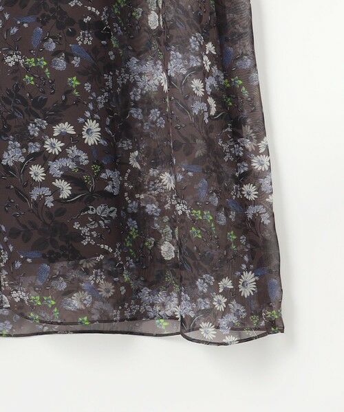 最終値下げ　完売品　新品タグ付き　一点のみ　ボタニカルプリントシルクワンピース セール】ボタニカル・ドット プリント ワンピース（ワンピース