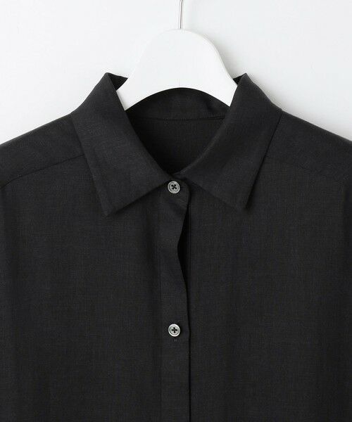 自由区 / ジユウク ミニ丈・ひざ丈ワンピース | 【カタログ掲載・WEB限定・接触冷感・洗える】シアーラミーローンシャツ ワンピース | 詳細8