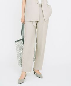 自由区 / ジユウク その他パンツ | 【カタログ掲載・セットアップ対応・接触冷感・UVカット・洗える】ライトリネンライクテーパード パンツ