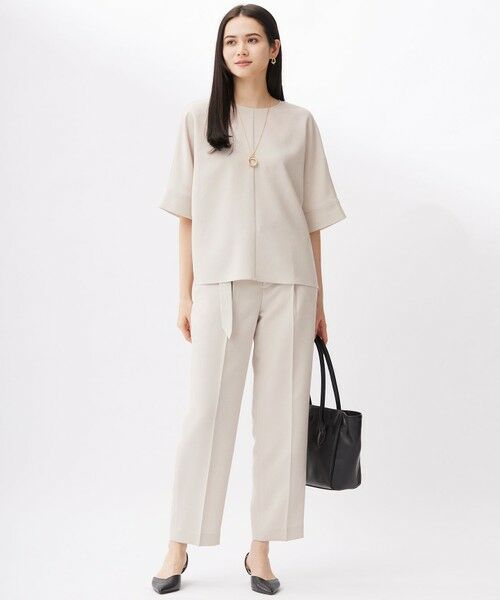 自由区 / ジユウク その他パンツ | 【カタログ掲載・セットアップ対応・接触冷感・UVカット・洗える】ライトリネンライクテーパード パンツ | 詳細6