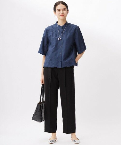 自由区 / ジユウク その他パンツ | 【カタログ掲載・セットアップ対応・接触冷感・UVカット・洗える】ライトリネンライクテーパード パンツ | 詳細11