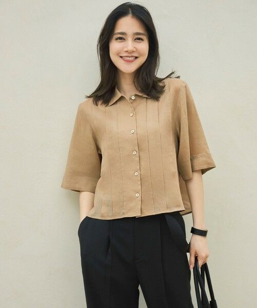 自由区 / ジユウク その他パンツ | 【カタログ掲載・セットアップ対応・接触冷感・UVカット・洗える】ライトリネンライクテーパード パンツ | 詳細10