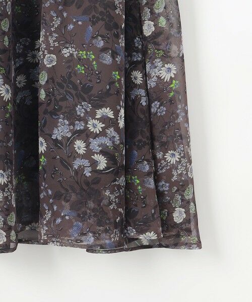 自由区 / ジユウク ミニ・ひざ丈スカート | 【セットアップ対応・洗える】ボタニカルフラワープリントティアード スカート | 詳細16