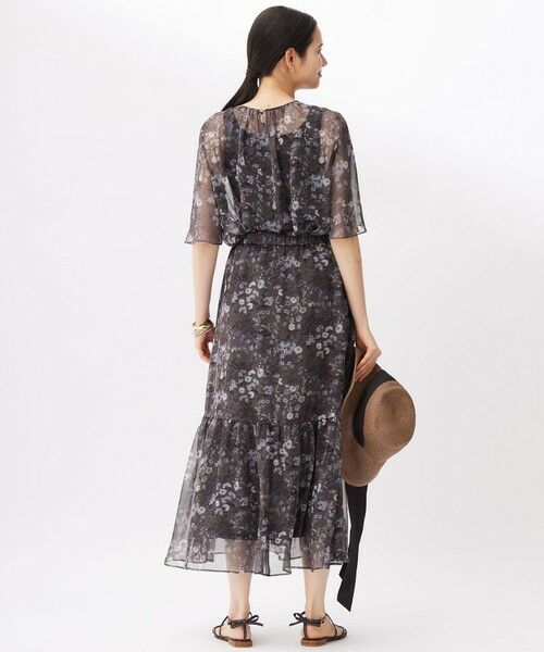 自由区 / ジユウク ミニ・ひざ丈スカート | 【セットアップ対応・洗える】ボタニカルフラワープリントティアード スカート | 詳細11