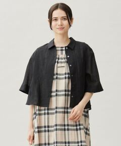 自由区 / ジユウク シャツ・ブラウス | 【カタログ掲載・接触冷感・洗える】シアーラミーローンクロップド丈 ブラウス