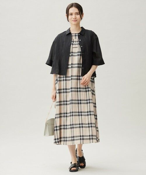 自由区 / ジユウク シャツ・ブラウス | 【カタログ掲載・接触冷感・洗える】シアーラミーローンクロップド丈 ブラウス | 詳細19