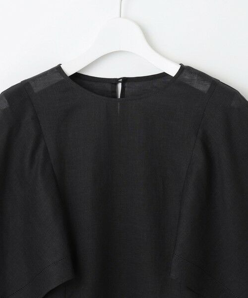 自由区 / ジユウク シャツ・ブラウス | 【WEB限定・接触冷感・洗える】シアーラミーローンイレギュラーヘムスリーブ ブラウス | 詳細11