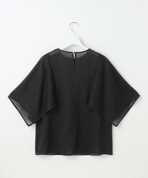 自由区 / ジユウク シャツ・ブラウス | 【WEB限定・接触冷感・洗える】シアーラミーローンイレギュラーヘムスリーブ ブラウス | 詳細15