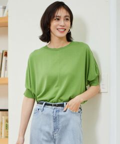 自由区 / ジユウク カットソー | 【カタログ掲載・接触冷感・UVケア・洗える】ドレーピードルマンスリーブ ニットソー