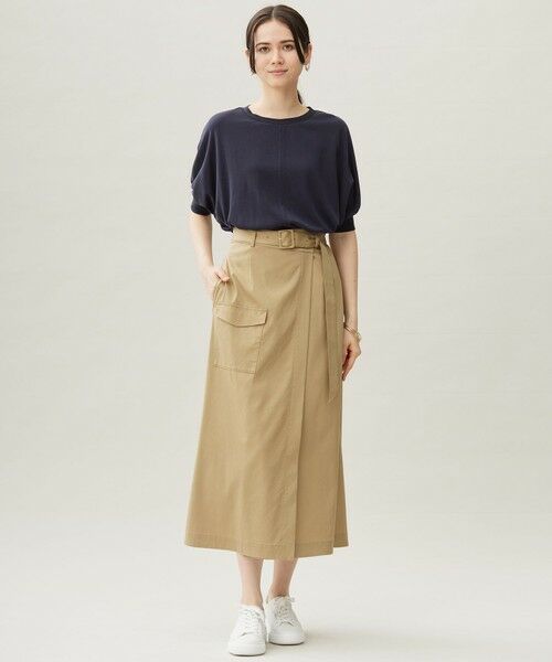 自由区 / ジユウク カットソー | 【カタログ掲載・接触冷感・UVケア・洗える】ドレーピードルマンスリーブ ニットソー | 詳細4