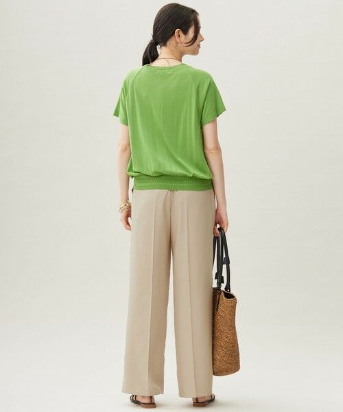 自由区 / ジユウク カットソー | 【接触冷感・UVケア・洗える】ドレーピーラグランスリーブ ニットソー | 詳細13