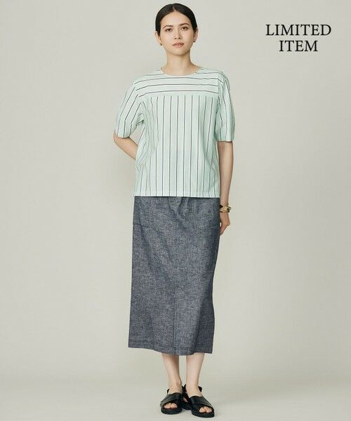 自由区 / ジユウク カットソー | 【WEB限定・洗える】ストライプハイゲージジャージー カットソー | 詳細17