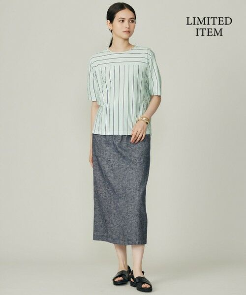 自由区 / ジユウク カットソー | 【WEB限定・洗える】ストライプハイゲージジャージー カットソー | 詳細18