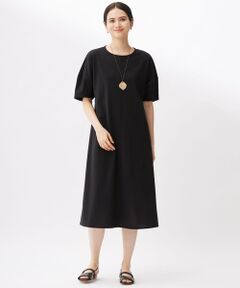 maiaさん専用　自由区　ワンピース　黒　ウォッシャブル　新品　タグ付き チチカカ ワンピース ウォッシャブルレーヨン麻刺繍ワンピース