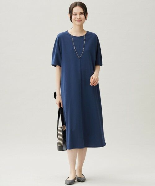 自由区 / ジユウク ロング・マキシ丈ワンピース | 【接触冷感・UVカット・吸水速乾・抗菌防臭・洗える】ハイカウントモクロディ ワンピース | 詳細1