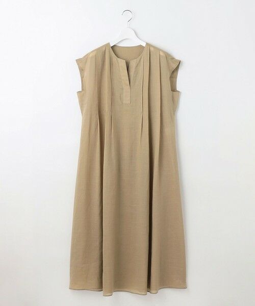 自由区 / ジユウク ロング・マキシ丈ワンピース | 【カタログ掲載・接触冷感・洗える】シアーラミーローンフレンチスリーブ ワンピース | 詳細4