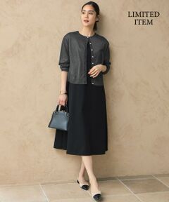 自由区 / ジユウク ロング・マキシ丈ワンピース | 【WEB限定・洗える】シアーカーデ×ジャージードレス セット