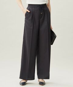 自由区 / ジユウク その他パンツ | 【カタログ掲載・接触冷感・UVケア・洗える】フルダルスパンマイクロピーチワイドストレート パンツ