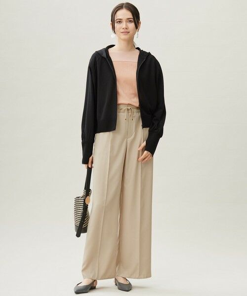 自由区 / ジユウク その他パンツ | 【カタログ掲載・接触冷感・UVケア・洗える】フルダルスパンマイクロピーチワイドストレート パンツ | 詳細8