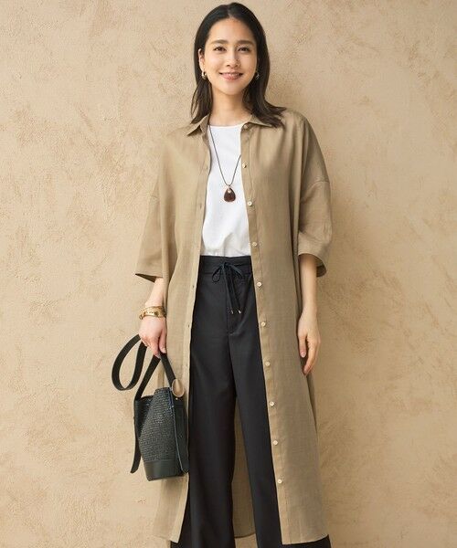 自由区 / ジユウク その他パンツ | 【カタログ掲載・接触冷感・UVケア・洗える】フルダルスパンマイクロピーチワイドストレート パンツ | 詳細19