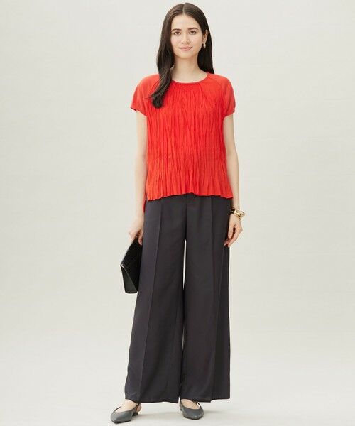 自由区 / ジユウク その他パンツ | 【カタログ掲載・接触冷感・UVケア・洗える】フルダルスパンマイクロピーチワイドストレート パンツ | 詳細24