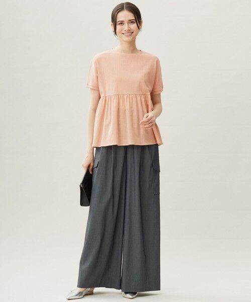 自由区 / ジユウク その他パンツ | 【カタログ掲載・接触冷感・UVカット・洗える】デニムライクボトムフレアワイド パンツ | 詳細19