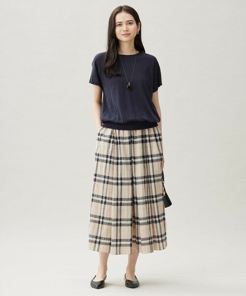 自由区 / ジユウク ミニ・ひざ丈スカート | 【カタログ掲載・洗える】シアーブライトチェック スカート | 詳細4