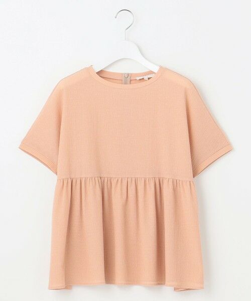 自由区 / ジユウク カットソー | 【洗える】リネンサッカーコンビペプラム カットソー | 詳細6