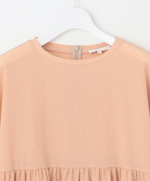 自由区 / ジユウク カットソー | 【洗える】リネンサッカーコンビペプラム カットソー | 詳細7