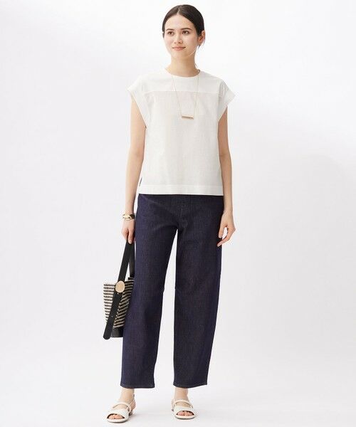 自由区 / ジユウク カットソー | 【カタログ掲載・洗える】リネンサッカーコンビブロッキング カットソー | 詳細6