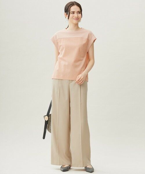 自由区 / ジユウク カットソー | 【カタログ掲載・洗える】リネンサッカーコンビブロッキング カットソー | 詳細15