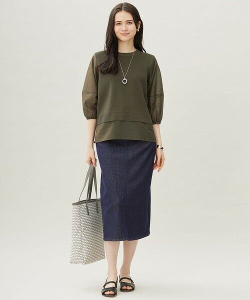 自由区 / ジユウク ニット・セーター | 【カタログ掲載・洗える】ハイツイストコットンアセテートプルオーバー ニット | 詳細1