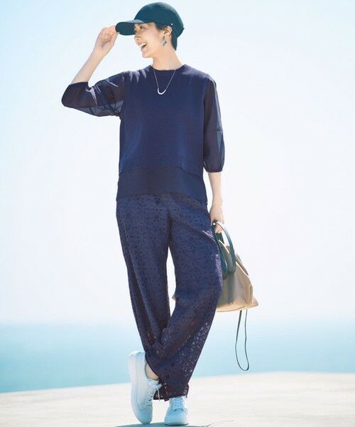 自由区 / ジユウク ニット・セーター | 【カタログ掲載・洗える】ハイツイストコットンアセテートプルオーバー ニット | 詳細4