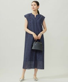 自由区 / ジユウク ロング・マキシ丈ワンピース | 【洗える】フラワータイルレース ワンピース