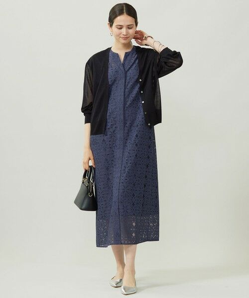 自由区 / ジユウク ロング・マキシ丈ワンピース | 【洗える】フラワータイルレース ワンピース | 詳細2