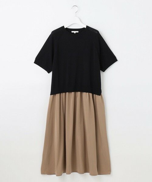 自由区 / ジユウク ロング・マキシ丈ワンピース | 【洗える】タフタコンビ半袖 ワンピース | 詳細12