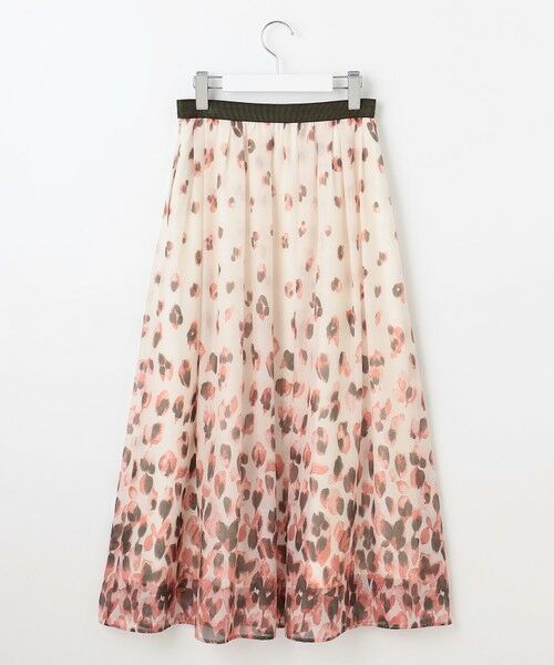 自由区 / ジユウク ミニ・ひざ丈スカート | 【洗える】グラデーションペタルプリント スカート | 詳細10