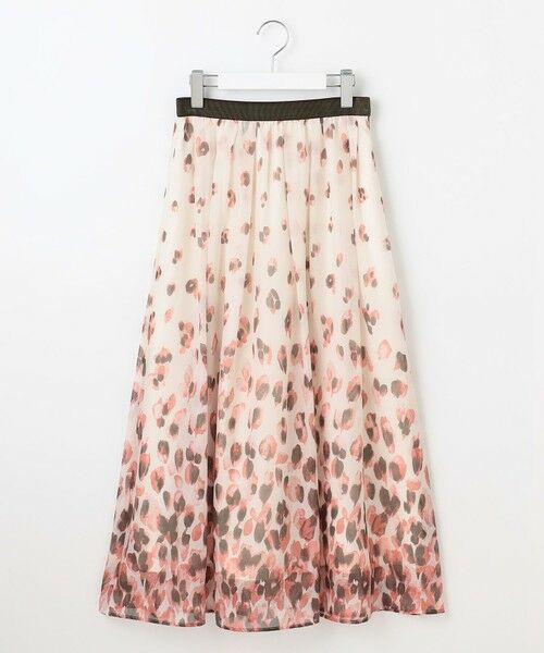 自由区 / ジユウク ミニ・ひざ丈スカート | 【洗える】グラデーションペタルプリント スカート | 詳細6