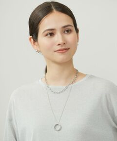 自由区 / ジユウク ネックレス・ペンダント・チョーカー | ダブルチェーンリング ネックレス