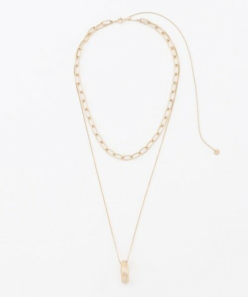 自由区 / ジユウク ネックレス・ペンダント・チョーカー | ダブルチェーンリング ネックレス | 詳細3