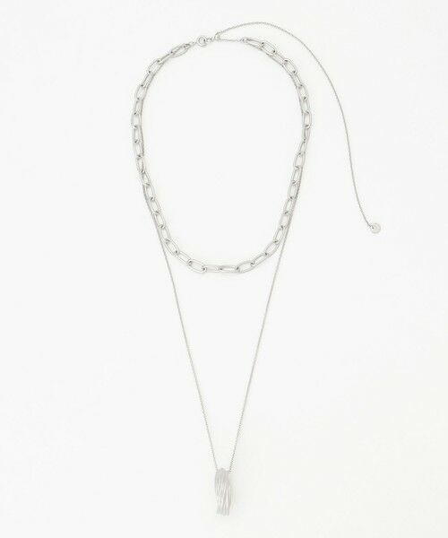 自由区 / ジユウク ネックレス・ペンダント・チョーカー | ダブルチェーンリング ネックレス | 詳細4