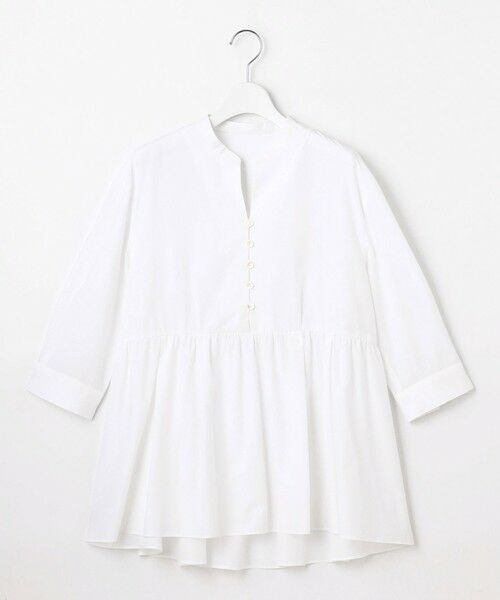 自由区 / ジユウク シャツ・ブラウス | シアーソフトシャンブレーペプラム ブラウス | 詳細3